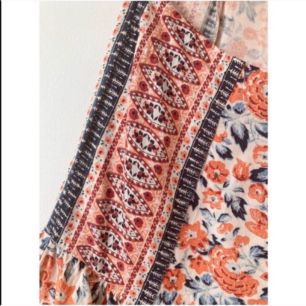 FREE PEOPLE Surf Date cutout romper copper rust - Picture 11 of 14